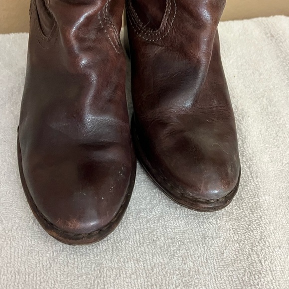 Frye Lucinde Brown Tall Boots Sz 7 - Picture 4 of 10